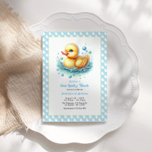 Een gelukseend eerste verjaardagsfeestje