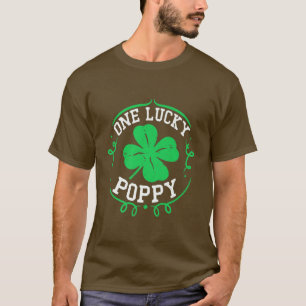 Een geluksmaffe poppy St Patrick's Day cadeaus voo T-shirt