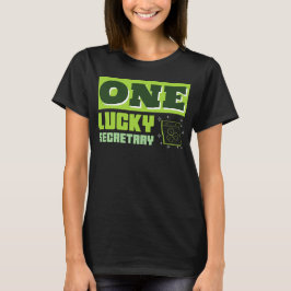 Een gelukssecretaris St. Patrick's Day Receptionis T-shirt