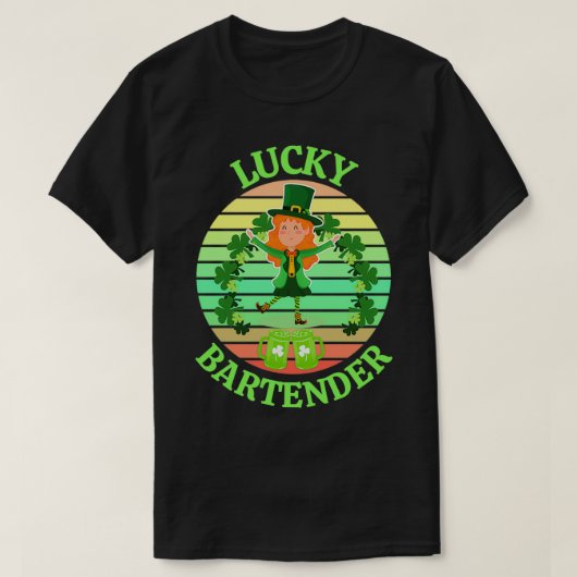 een geluksvogel 6 t-shirt (Design voorkant)