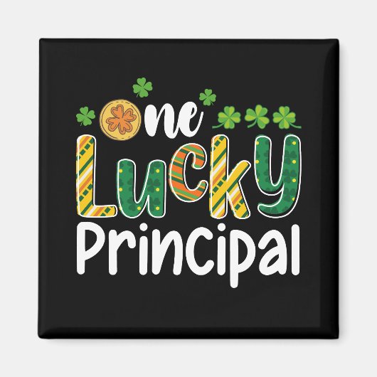 Een geluksvogel basisschool St. Patrick's Day Magneet (Voorkant)