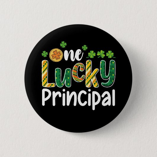 Een geluksvogel basisschool St. Patrick's Day Ronde Button 5,7 Cm (Voorkant)