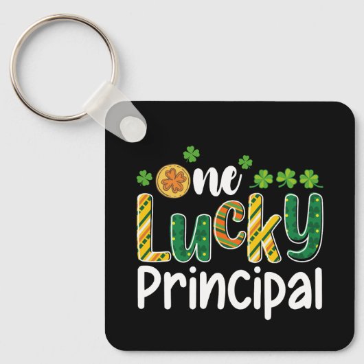 Een geluksvogel basisschool St. Patrick's Day Sleutelhanger (Voorkant)