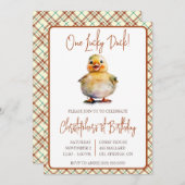 Een geluksvogel, de eerste Kind Kaart (Voorkant / Achterkant)