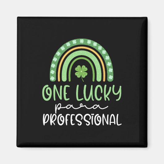 Een geluksvogel paraprofessional Funny St. Patrick Magneet (Voorkant)