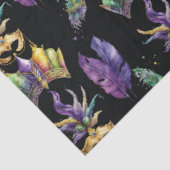 Een gemaskeerd Mardi Gras Series Design 4 Tissuepapier (Detail)