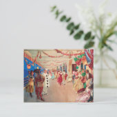 Een gemaskerde bal op een schip | Victor Gabriel G Briefkaart (Staand voorkant)