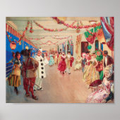 Een gemaskerde bal op een schip | Victor Gabriel G Poster (Voorkant)