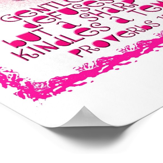 Een gematigd antwoord .... Poster (Hoek)