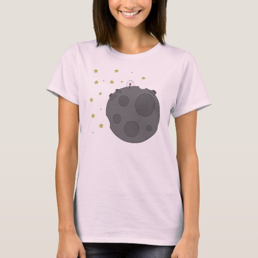 een gemeenschappelijk roos t-shirt (Voorkant)