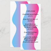 Een gemoedsrackkaart (Voorkant / Achterkant)