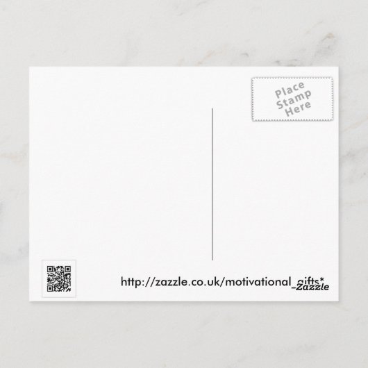 Een gemoedstoestand briefkaart (Achterkant)