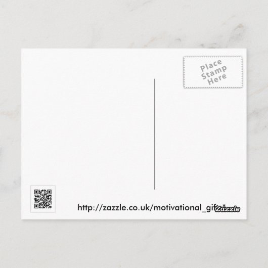 Een gemoedstoestand briefkaart (Achterkant)