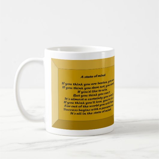 Een gemoedstoestand koffiemok (Links)