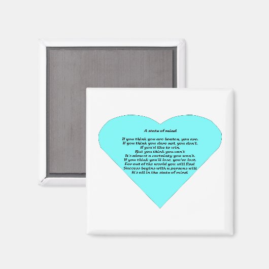 Een gemoedstoestand magneet (Voorkant / Achterkant)