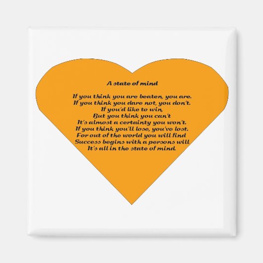 Een gemoedstoestand magneet (Voorkant)