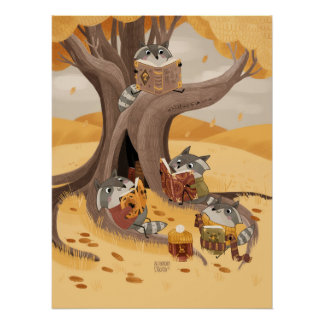 Een genezer van oude boeken perfect poster