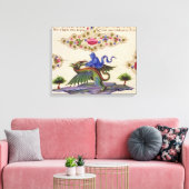 Een Genie en een Winged Monster Canvas Afdruk (Insitu (Woonkamer))