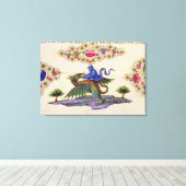 Een Genie en een Winged Monster Canvas Afdruk (Insitu (Houten vloer))