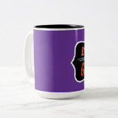 Een genie (voor Christie) Tweekleurige Koffiemok (Voorkant links)