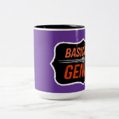 Een genie (voor Christie) Tweekleurige Koffiemok (Center)