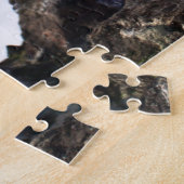 Een Gento-pinguïn die op de raketten van Antarctic Legpuzzel (Zijkant)