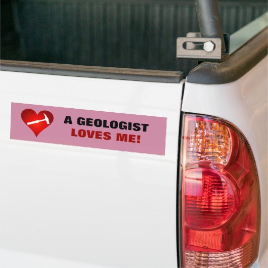 Een geoloog houdt van me bumpersticker (Op Truck)