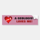 Een geoloog houdt van me bumpersticker (Voorkant)