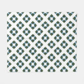 Een geometrisch patroon in Natuur-geïnspireerde kl Fleece Deken (Voorkant (Horizontaal))