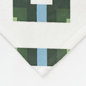 Een geometrisch patroon in Natuur-geïnspireerde kl Fleece Deken (Hoek)