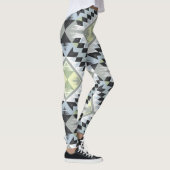 een geometrisch patroon leggings (Rechts)