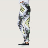 een geometrisch patroon leggings (Links)