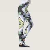 een geometrisch patroon leggings (Rechts)