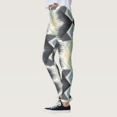 een geometrisch patroon leggings (Links)