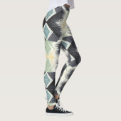 een geometrisch patroon leggings (Rechts)