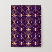 Een geometrisch patroon met diamantvormen button (Voorkant)