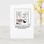 Een gepensioneerde bij de arts kaart (Gele Bloem)