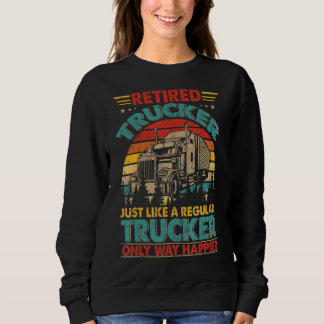 Een gepensioneerde trucker, net als een gewone tru trui