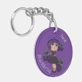 Een Gepersonaliseerd Sleutelhanger met Schattigee  (Voorkant Links)