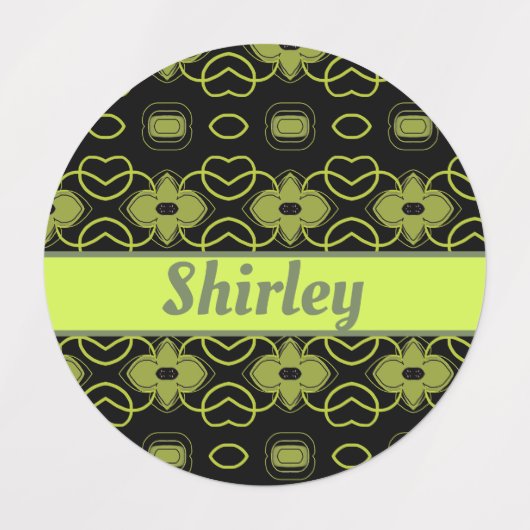 Een gepersonaliseerd strijkijzer op kleding Logo Labels (Design 2)