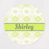 Een gepersonaliseerd strijkijzer op kleding Logo Labels (Design 1)