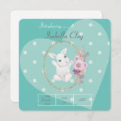 EEN GEPERSONALISEERDE GEBOORTEANNOUNCEMENT FLAT-KA (Voorkant / Achterkant)