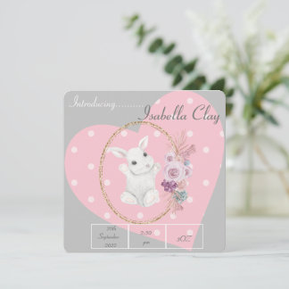 EEN GEPERSONALISEERDE GEBOORTEANNOUNCEMENT FLAT-KA