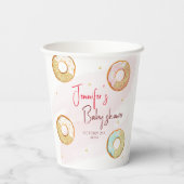 Een gepersonaliseerde gouden Donut Paper cup Papieren Bekers (Achterkant)