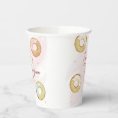 Een gepersonaliseerde gouden Donut Paper cup Papieren Bekers (Links)