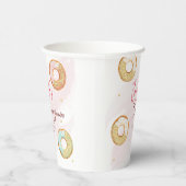 Een gepersonaliseerde gouden Donut Paper cup Papieren Bekers (Rechts)