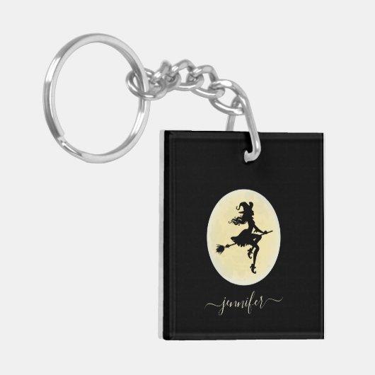 Een gepersonaliseerde haak sleutelhanger (Voorkant Links)