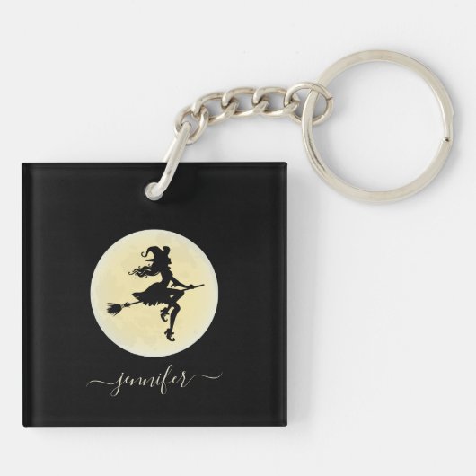 Een gepersonaliseerde haak sleutelhanger (Achterkant)