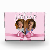 Een gepersonaliseerde hart sjabloon - zussen fotoblokken (Voorkant)