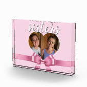 Een gepersonaliseerde hart sjabloon - zussen fotoblokken (Rechts)